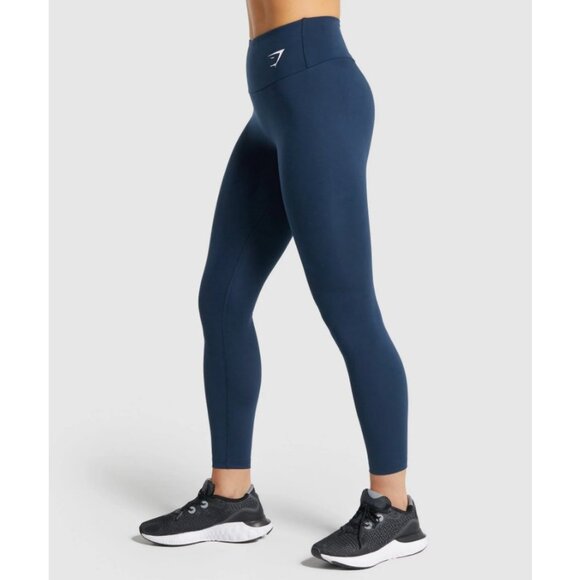 Gymshark Women's Navy Blue Training Leggings Size Small - Picture 3 of 14